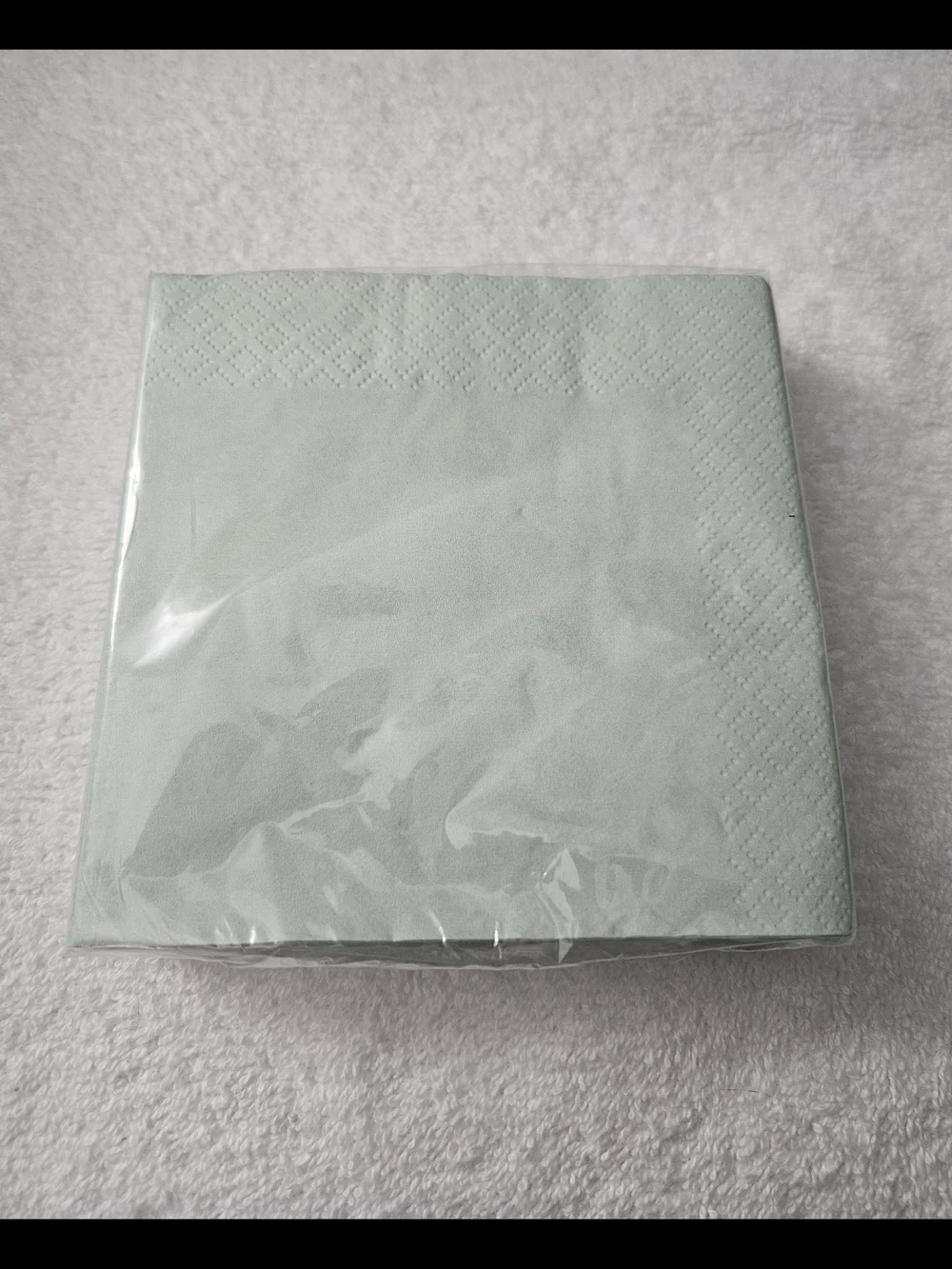 Spritz Soft Mint Disposable Party Napkins - Pack of 30 Decorative Paper Napkins